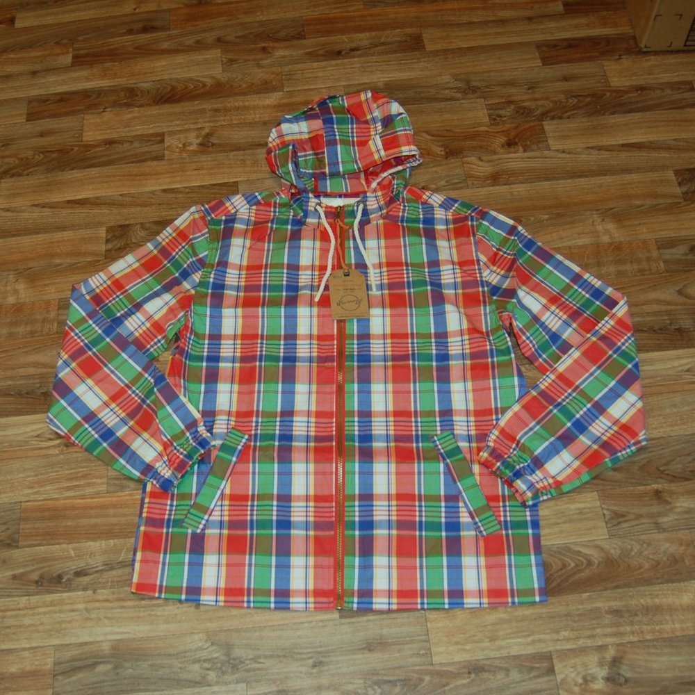 Weatherproof Vintage	Men's Plaid Hooded Jacket
